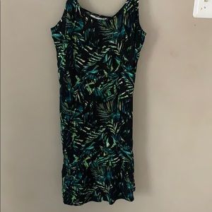 jungle leave dress